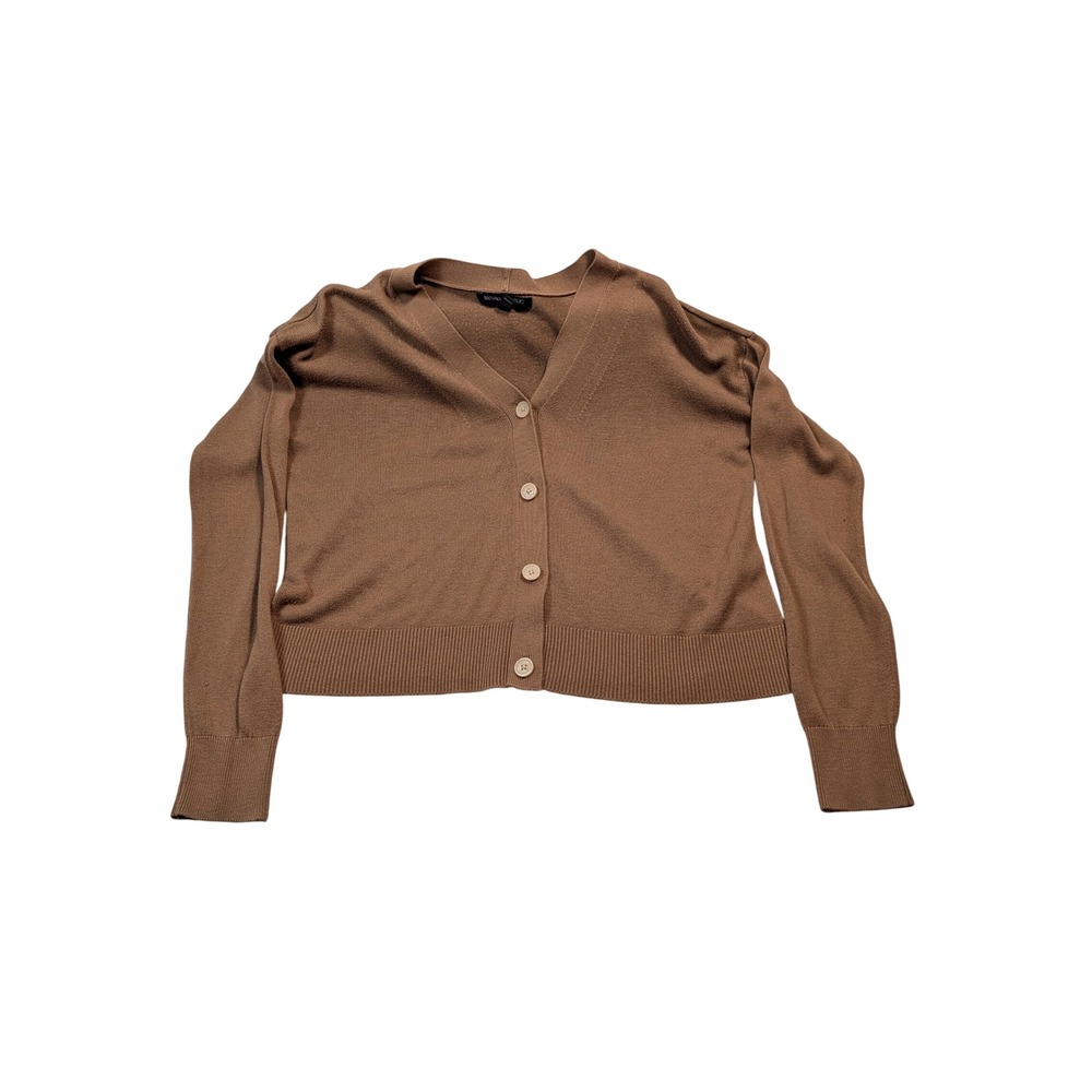 Banana Republic Women Cropped Button Front Cardigan XS Brown S/595095-00